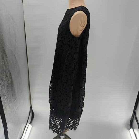 Ne Quittez Pas Montmartre Lace Swing Dress Black Sleeveless Women Size Medium - Picture 6 of 13